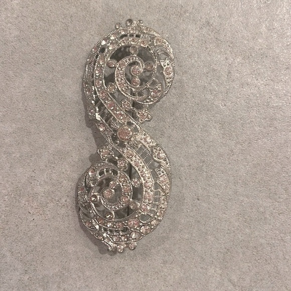 Gorgeous✨ Vintage Crystal embellished Jewel Pin VTG musical song vtg music note - Picture 6 of 6